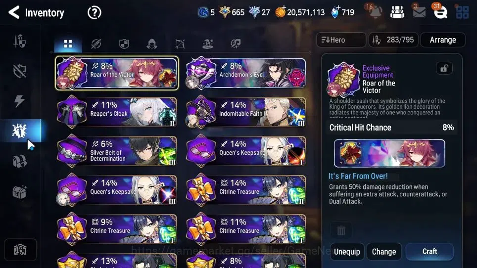 Epic Seven Accounts GLOBAL Unverif|12 ML[Monarch otS Iseria,Salome,BAr image 17