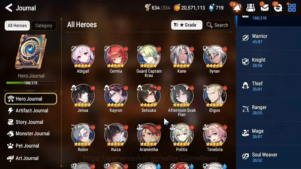 Epic Seven Accounts GLOBAL Unverif|12 ML[Monarch otS Iseria,Salome,BAr image 7