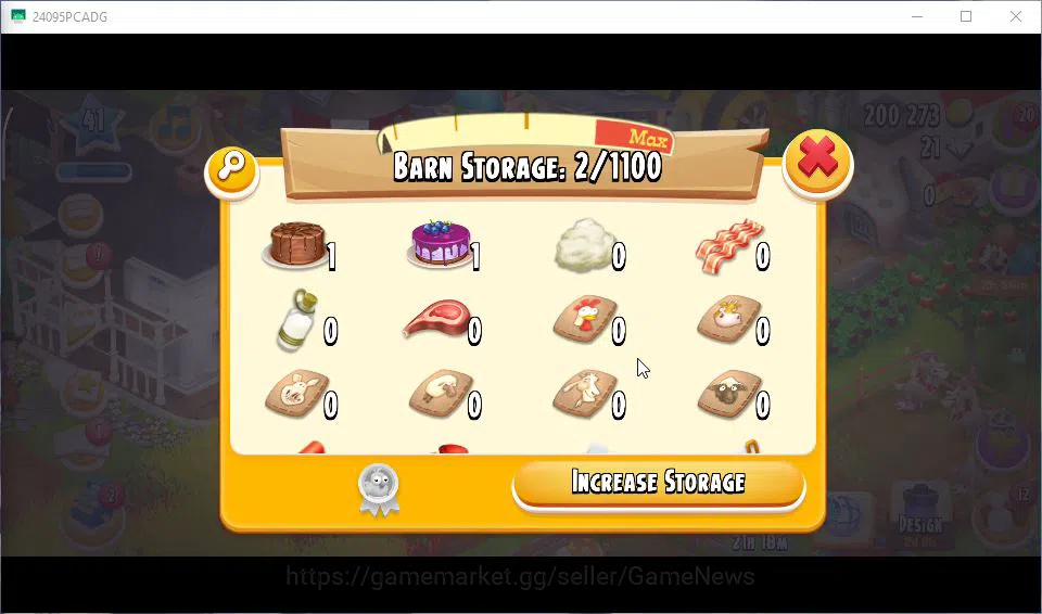 Hay Day Accounts Level 41 | Barn Storage 1100 + Silo Storage 625 |  image 12