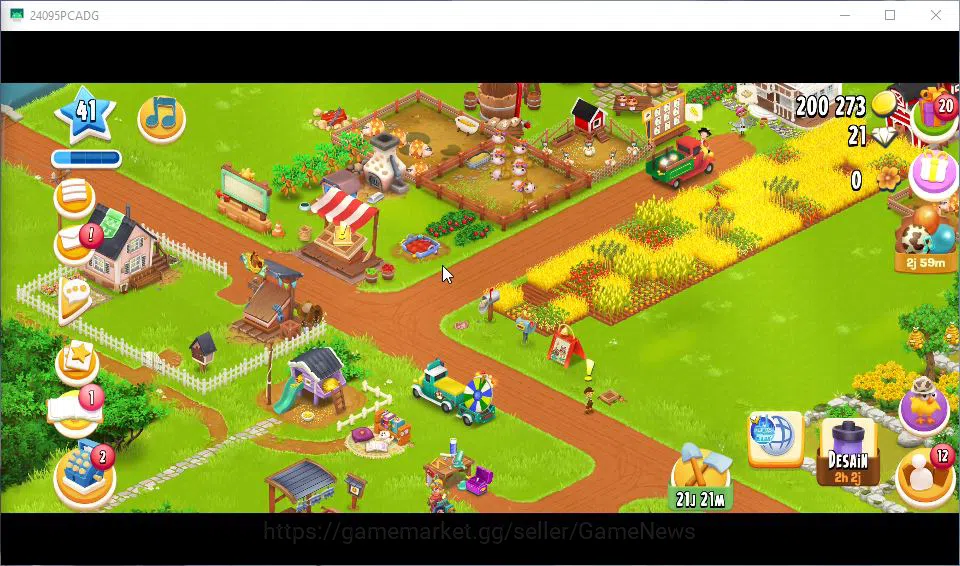 Hay Day Accounts Level 41 | Barn Storage 1100 + Silo Storage 625 |  image 2