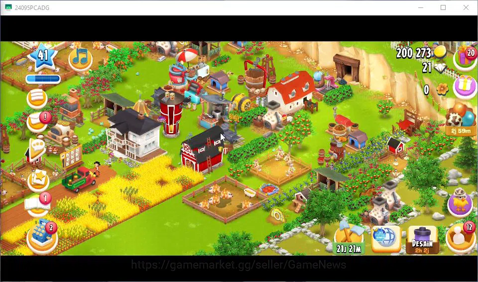 Hay Day Accounts Level 41 | Barn Storage 1100 + Silo Storage 625 |  image 3