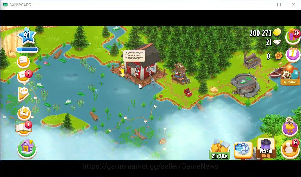 Hay Day Accounts Level 41 | Barn Storage 1100 + Silo Storage 625 |  image 4