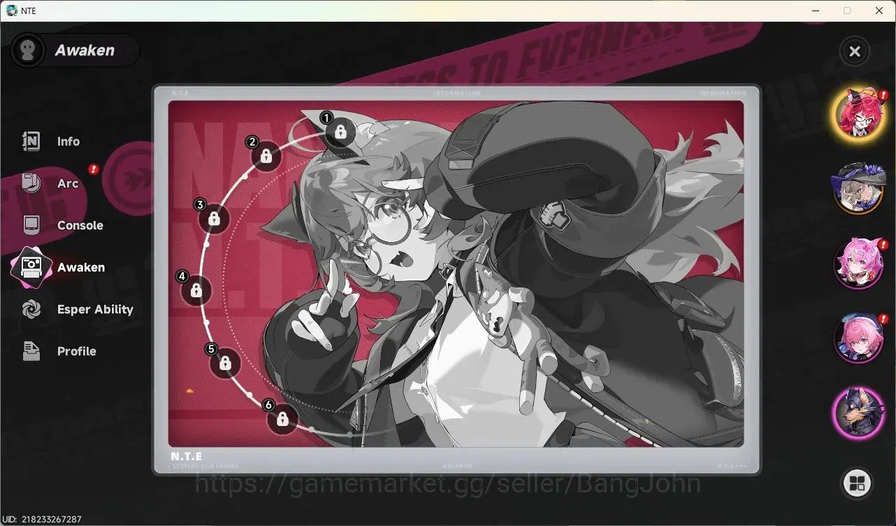 Neverness to Everness Accounts NA | Starter Lv 3 | 2 SSR (Nanally,Jiuyuan)+ 6 SR image 12