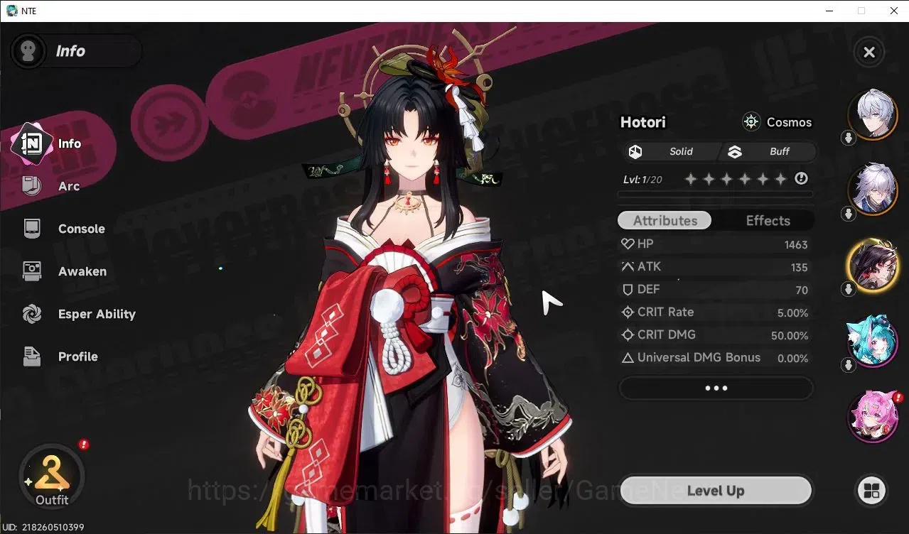 Neverness to Everness Accounts Global Europe|HL 3 | 2 S-Class [Hotori,Baicang] |  image 3