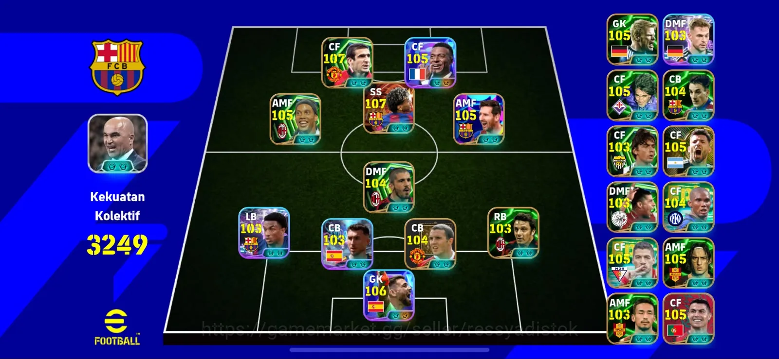 eFootball Accounts Legends & Iconic Players 7 MANAGER BOOSTER | COLECTIVE 3249+,BIG TIME LAMINE YAMAL x MBAPPE WCP2026 x M 1