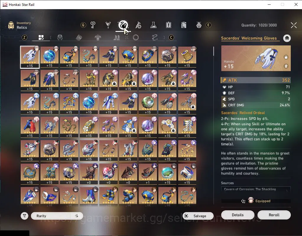 Honkai Star Rail Accounts ASIA|TL 70|12 Limited|[Castorice,Hyacine,Cerydra,F image 5