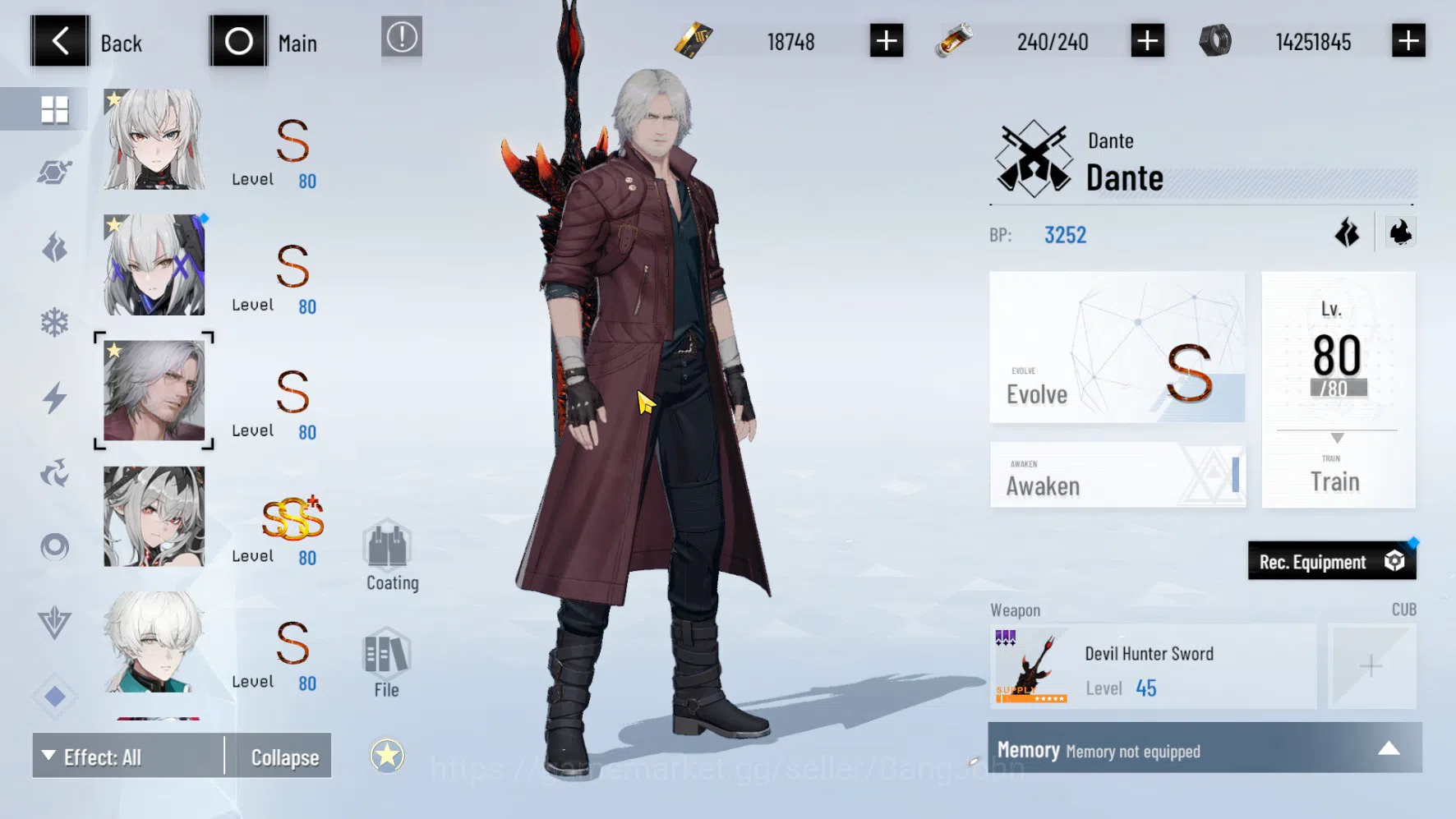 Punishing: Gray Raven Accounts ASIA PACIFIC | LEVEL 89 | Selena Destiny Skin | Lu image 11