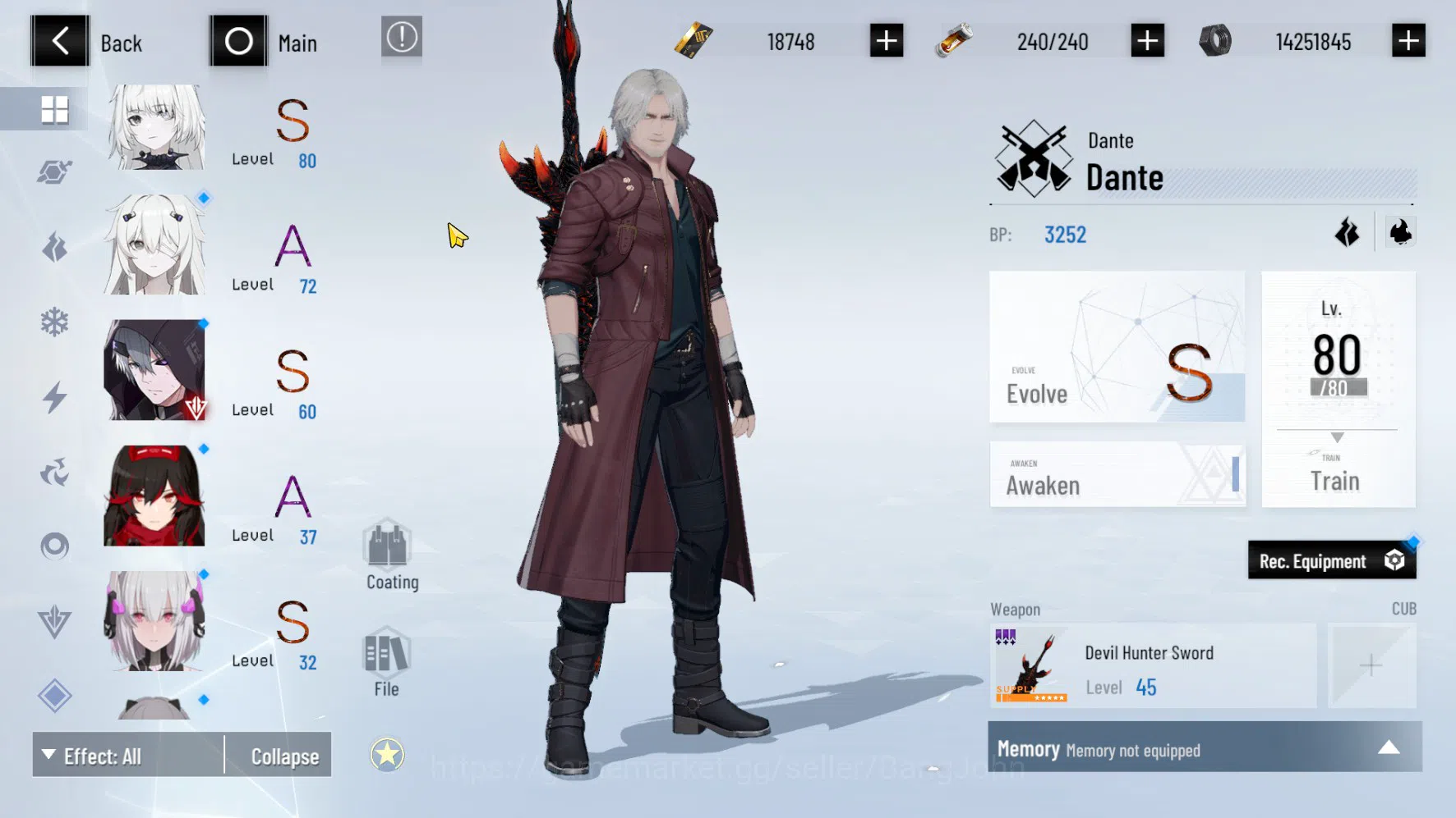 Punishing: Gray Raven Accounts ASIA PACIFIC | LEVEL 89 | Selena Destiny Skin | Lu image 13