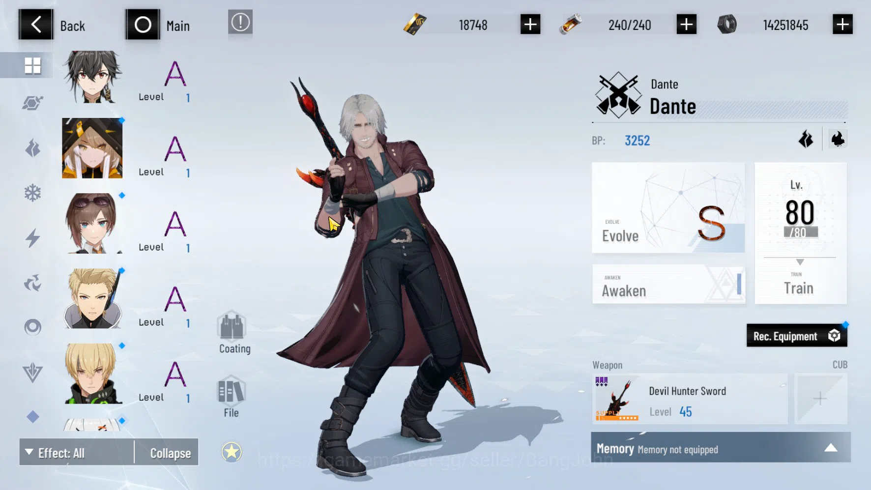 Punishing: Gray Raven Accounts ASIA PACIFIC | LEVEL 89 | Selena Destiny Skin | Lu image 15