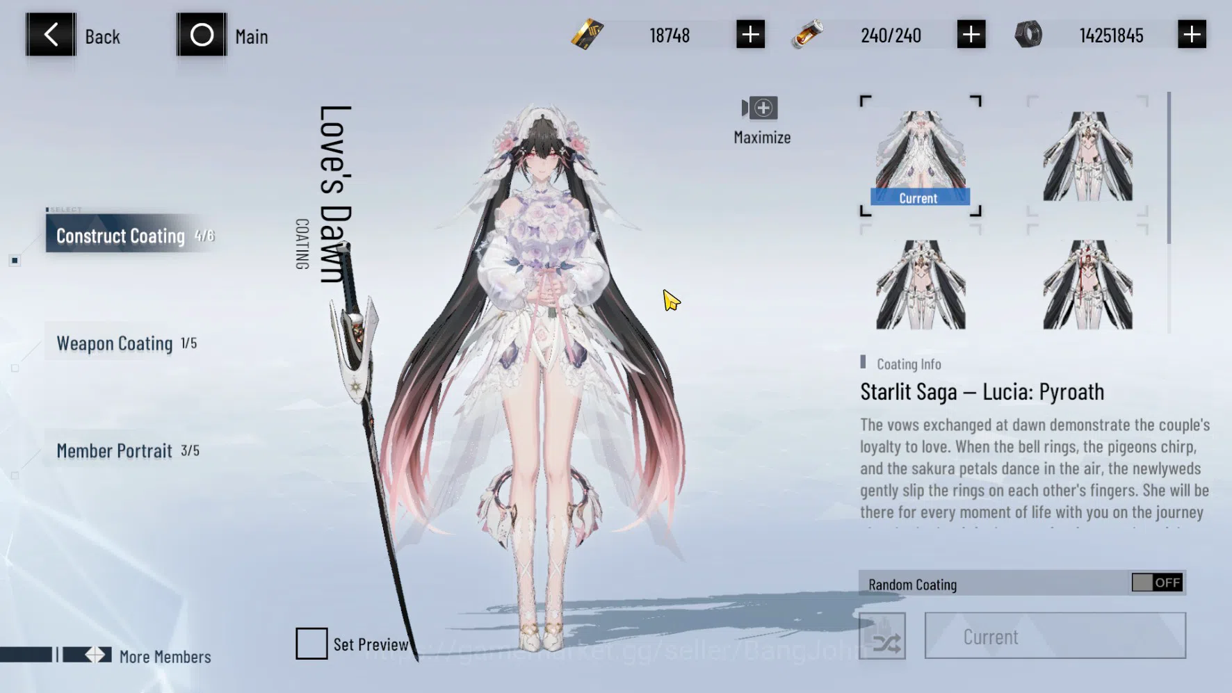 Punishing: Gray Raven Accounts ASIA PACIFIC | LEVEL 89 | Selena Destiny Skin | Lu image 5