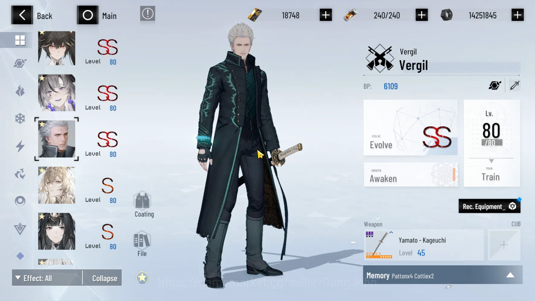 Punishing: Gray Raven Accounts ASIA PACIFIC | LEVEL 89 | Selena Destiny Skin | Lu image 7