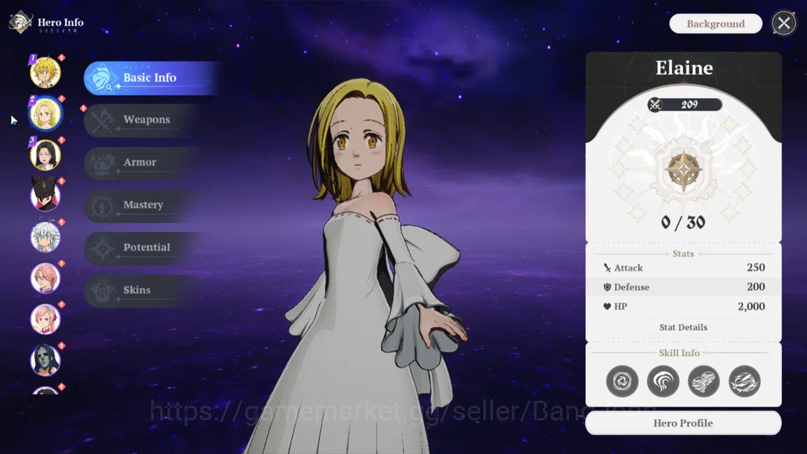 The Seven Deadly Sins: Origin Accounts EUROPE | Fresh Starter Lvl 2 |3 SSR| Meliodas, Ela image 4