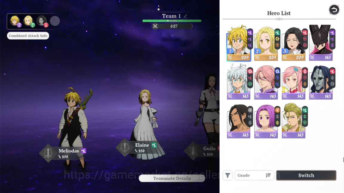 The Seven Deadly Sins: Origin Accounts EUROPE | Fresh Starter Lvl 2 |3 SSR| Meliodas, Ela image 6