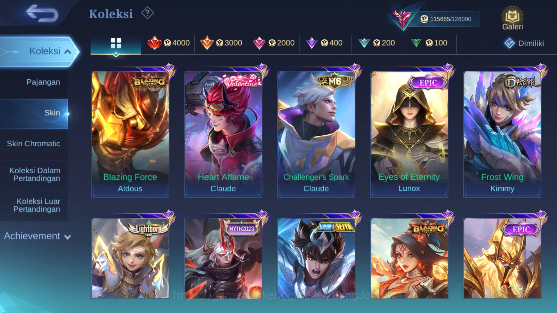 Mobile Legends: Bang Bang Accounts Others Hero 131 | Skin 348 | Legend Granger | Legend Lunox | AllStar Moskov | AllStar 14