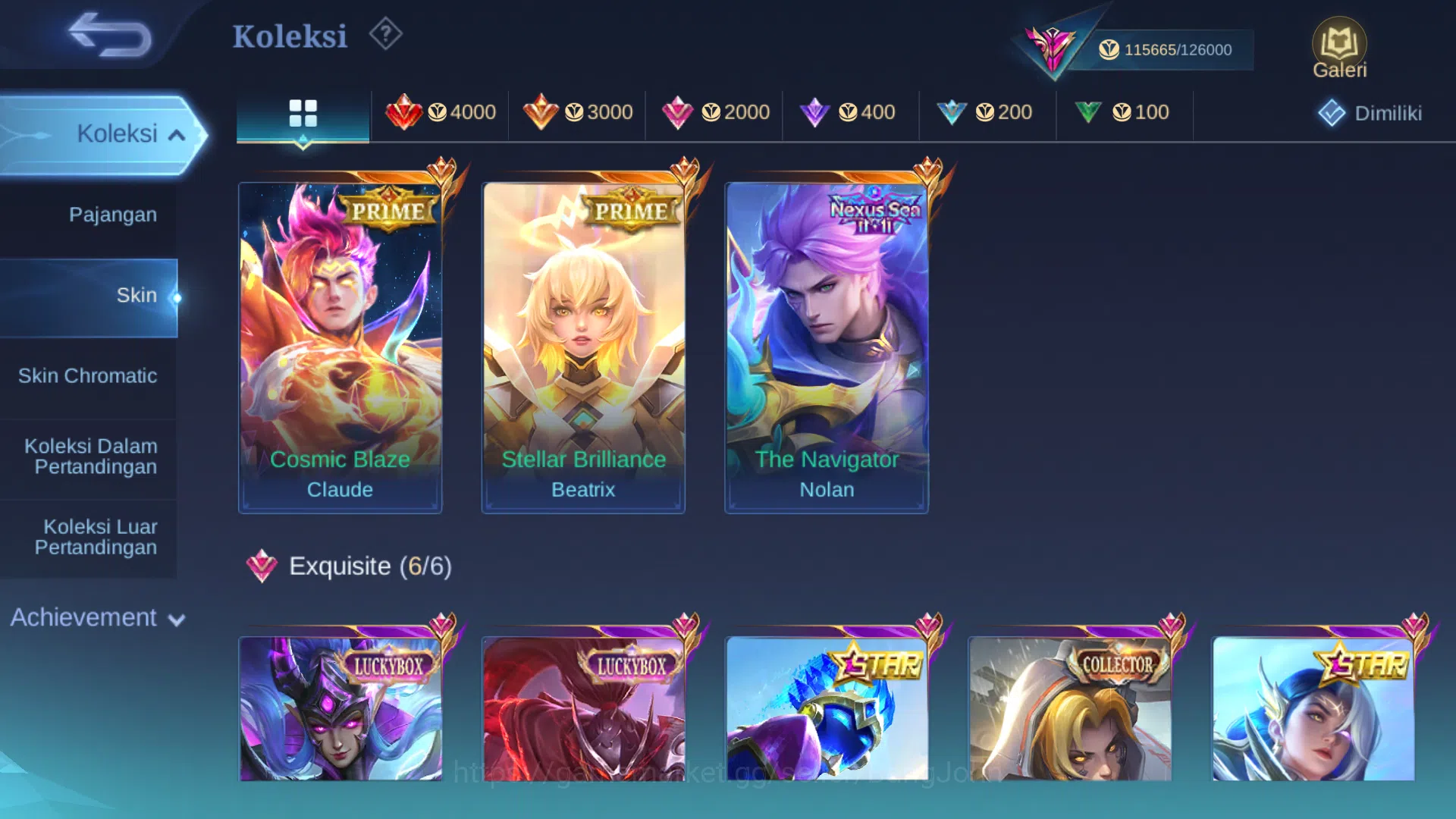 Mobile Legends: Bang Bang Accounts Others Hero 131 | Skin 348 | Legend Granger | Legend Lunox | AllStar Moskov | AllStar 7