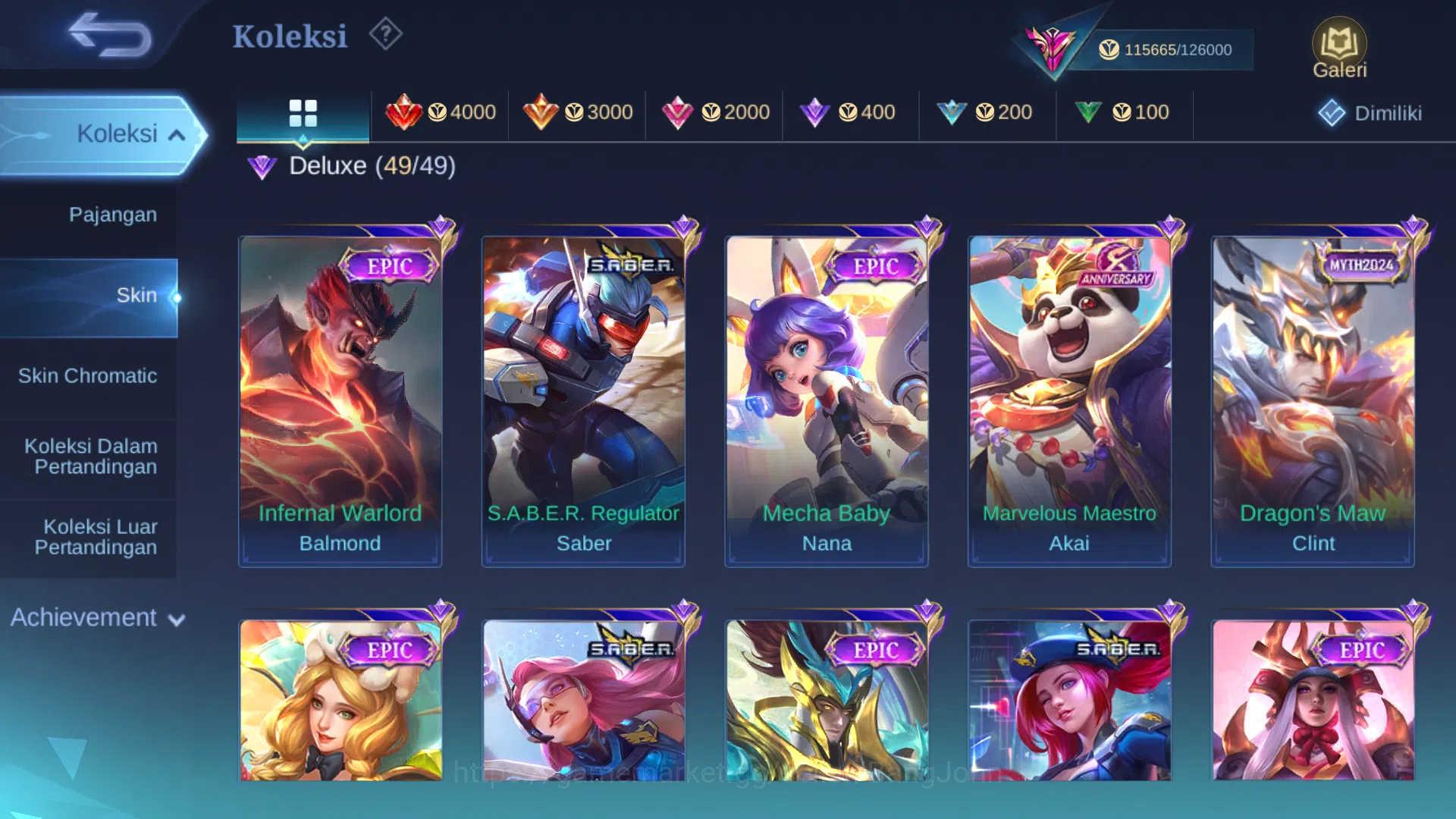 Mobile Legends: Bang Bang Accounts Others Hero 131 | Skin 348 | Legend Granger | Legend Lunox | AllStar Moskov | AllStar 9