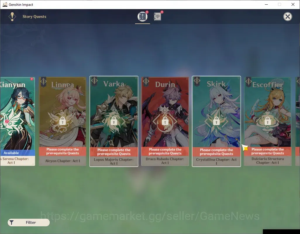 Genshin Impact Accounts ASIA|AR 55|7 Limited + 6 (*5 Standard)|Varka,Ayaka image 15