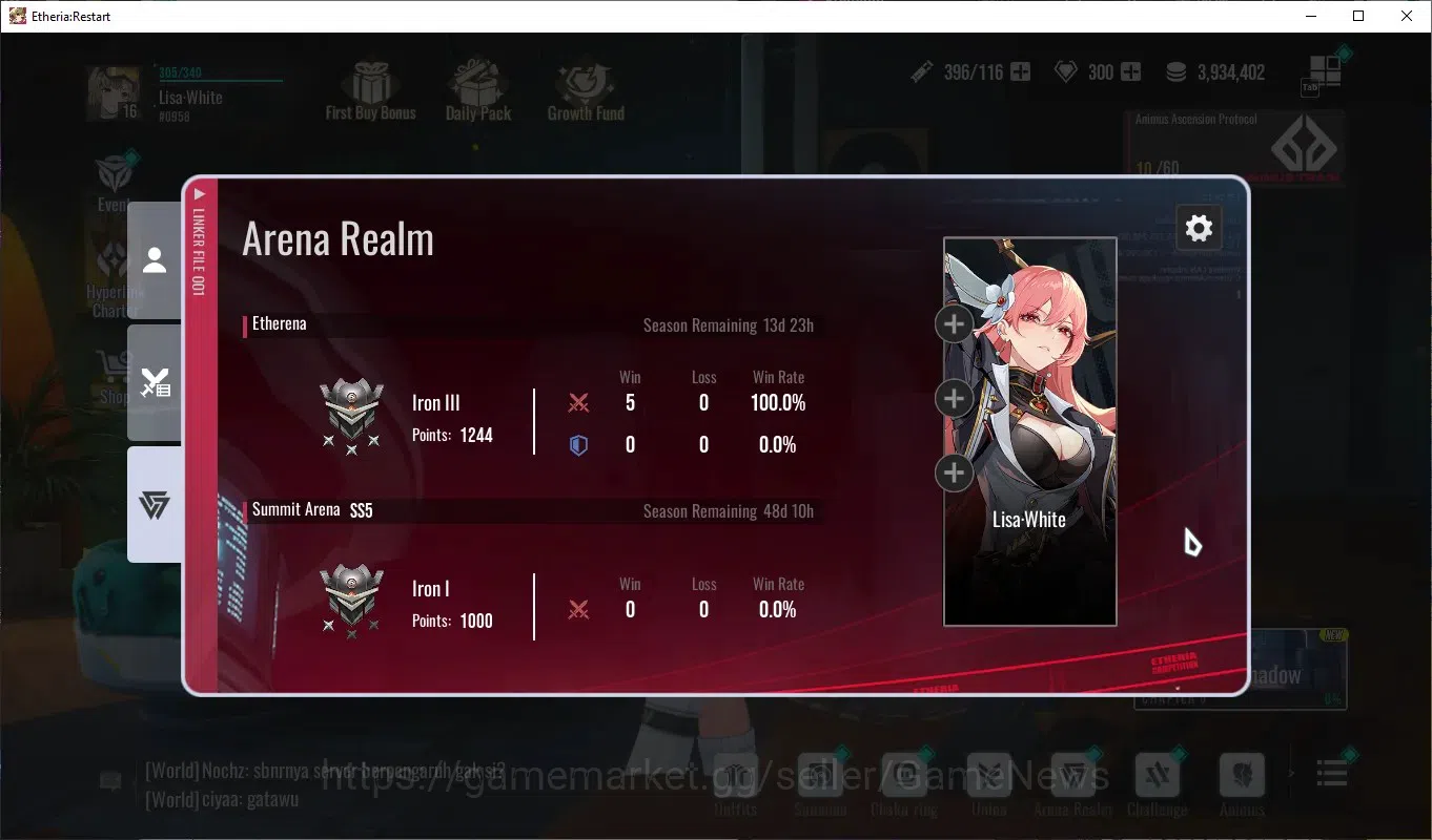 Etheria: Restart Accounts Global-S25|Lv16|8 SSR[Lian,Nathenn,Sharon,Kloss,Ti image 9