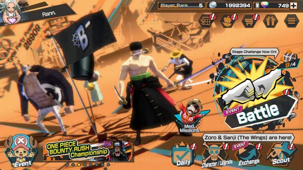 One Piece Bounty Rush Accounts Global |EX 3|PR 5|Gol D. Roger Lv. 1/60,S-Snake Lv image 10
