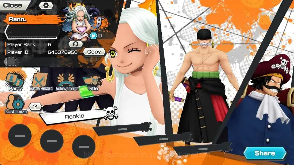 One Piece Bounty Rush Accounts Global |EX 3|PR 5|Gol D. Roger Lv. 1/60,S-Snake Lv image 9
