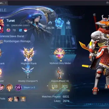 Mobile Legends: Bang Bang Accounts Collector Global |Hero 131|Skin 321|Renowned|Prime Granger|TFM Roger|KOF Karina|CC