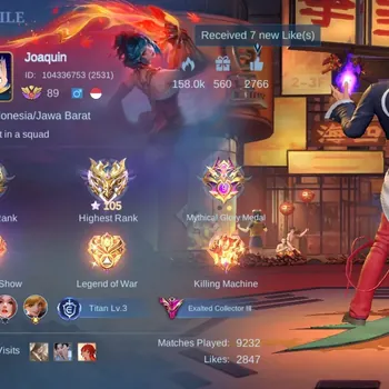 Mobile Legends: Bang Bang Accounts Others Global|372S|Exalted|KOF Chou Karina,TA Ruby Lesley,KFP Thamuz,LBX Alice Kagura