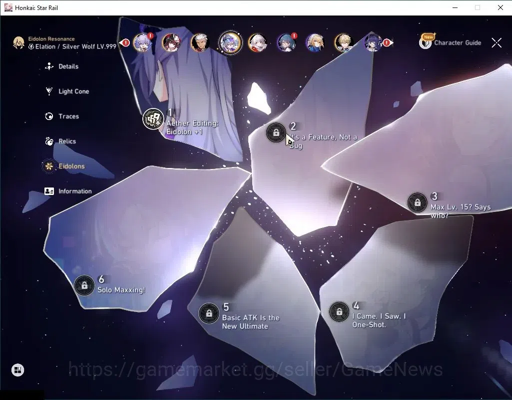 Honkai Star Rail Accounts Asia|TL 56|11 Limited|Casto+Sign,Hyacine,Evernight image 5