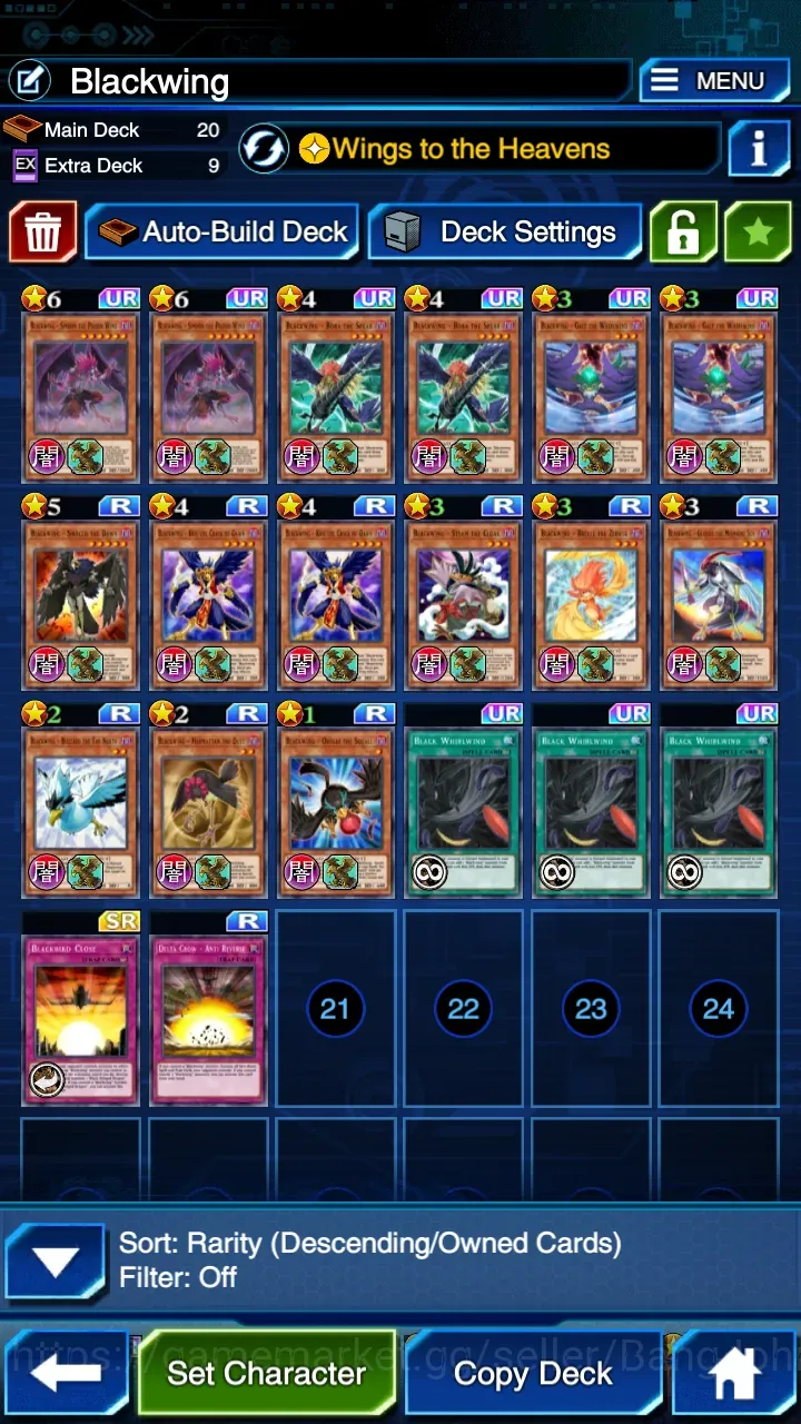 Yu-Gi-Oh! Duel Links Accounts Duel Links|Meta Deck(Blackwing,Hero,Red Eyes Dragoon,Dark Magician,Silent 1