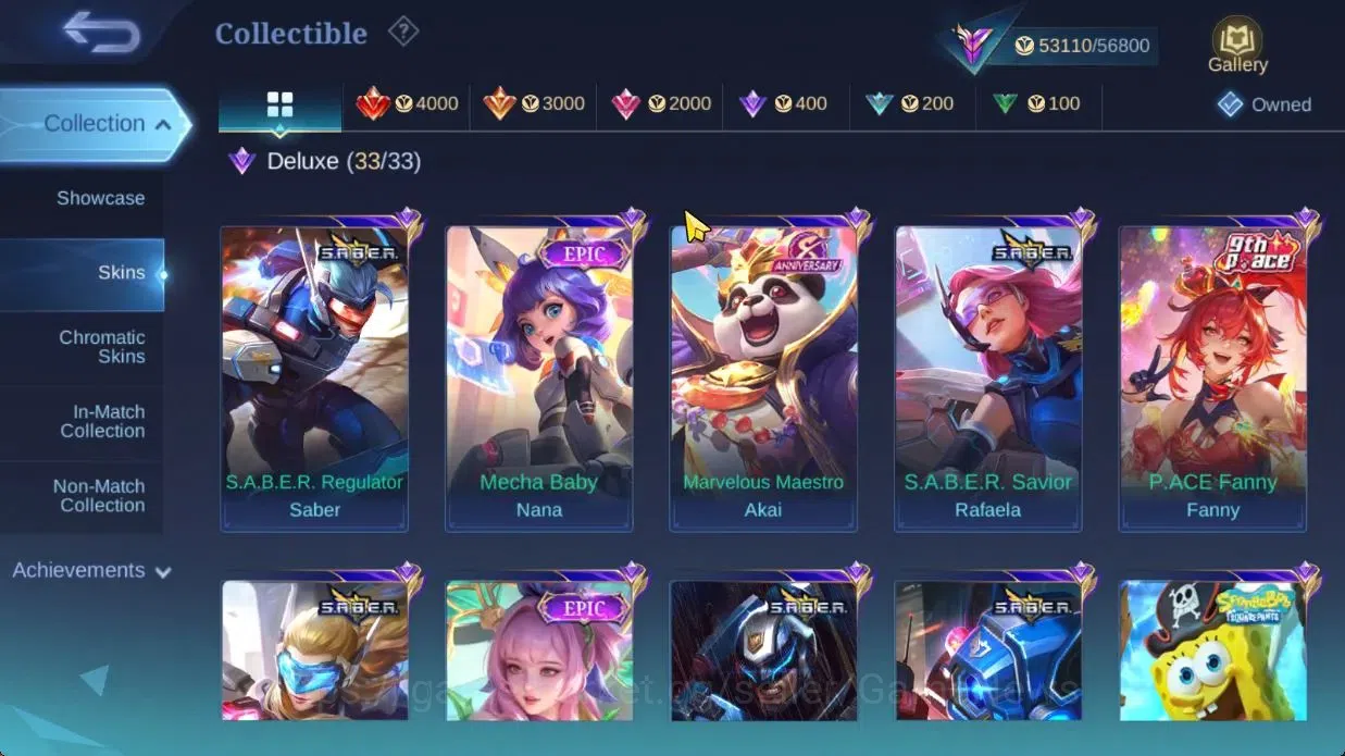 Mobile Legends: Bang Bang Accounts Hero 103|Skin 190|High Glory 73|KOF Karina,PRIME G image 8