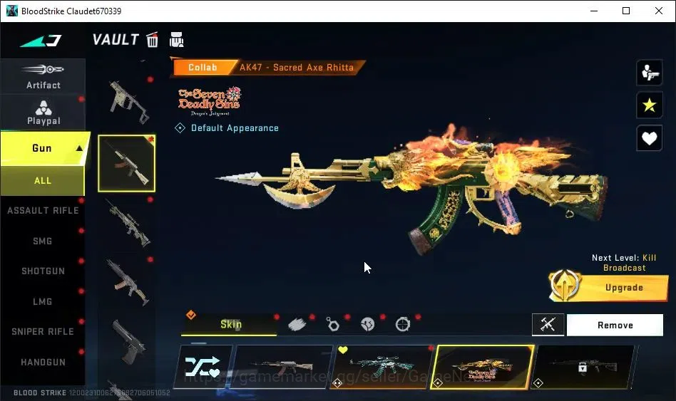 Blood Strike Accounts ASIA|Starter|Collab 7DS-AK47|Collab EVA-MCX|Collab image 11