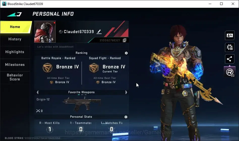 Blood Strike Accounts ASIA|Starter|Collab 7DS-AK47|Collab EVA-MCX|Collab image 2