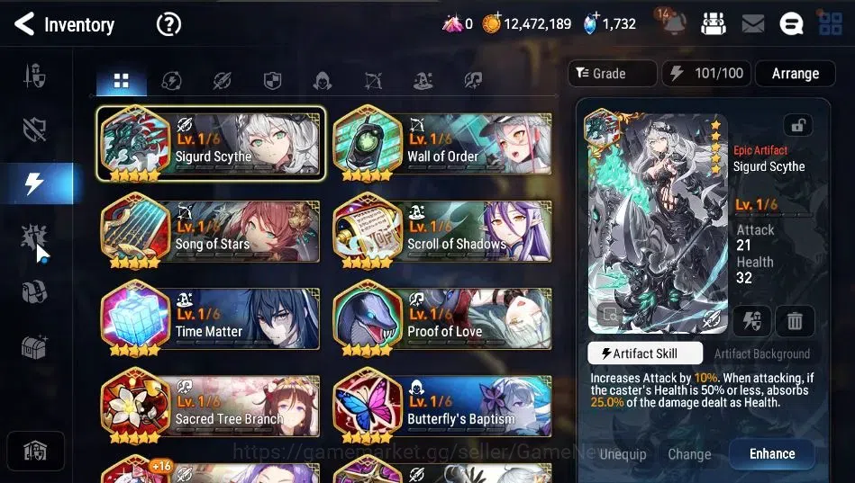 Epic Seven Accounts GLOBAL|UnVerif|5 ML (EIlynav,RRoana,LCermia,DJ Bas image 20