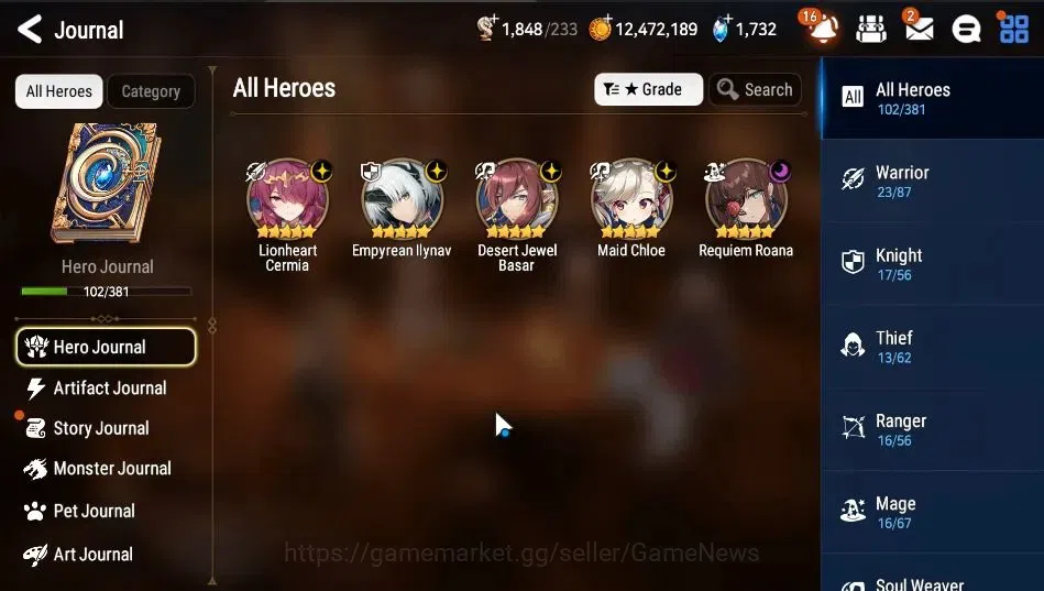 Epic Seven Accounts GLOBAL|UnVerif|5 ML (EIlynav,RRoana,LCermia,DJ Bas image 4