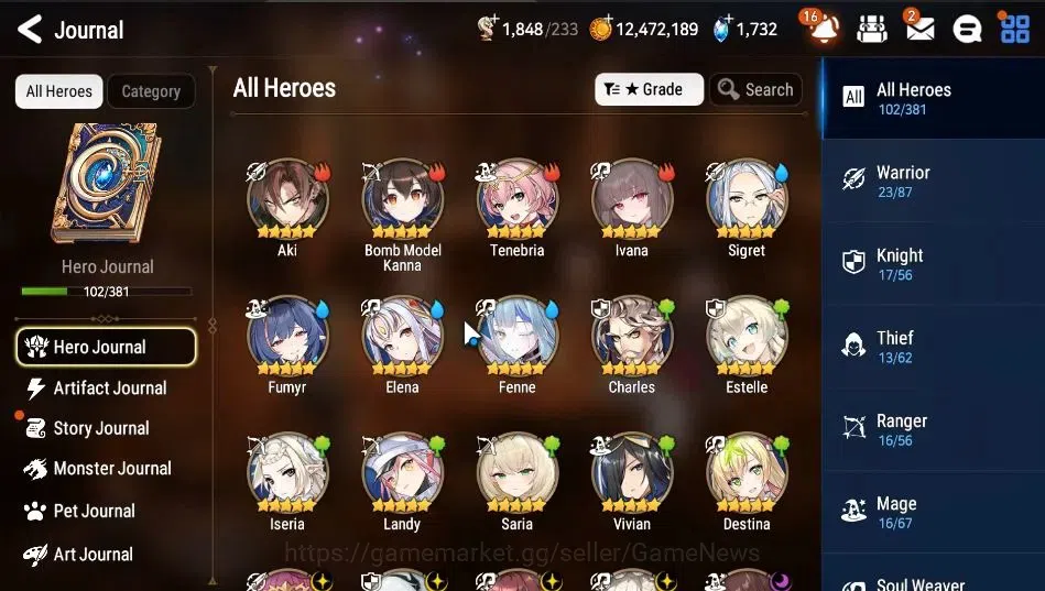 Epic Seven Accounts GLOBAL|UnVerif|5 ML (EIlynav,RRoana,LCermia,DJ Bas image 6