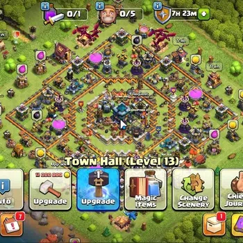Clash of Clans Accounts High-End LV 101|TH 13-BH 4|HH 7|3X Limited SKIN BK|BK 50,AQ 53,GW 35,MP 27,RC 14|BM 0|CN OFF+692