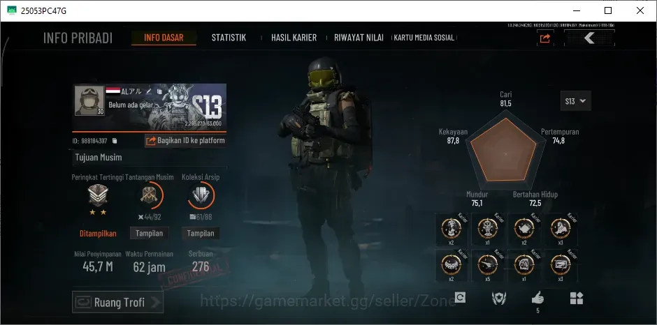 Arena Breakout Accounts High Value MOBILE| LV 30 |SV 45,7 M | CV 36,4 M | H416 BP, Ba T951, BG LR-AR1, RPK16 TP skins|Check 1