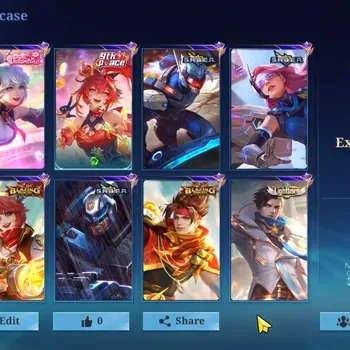 Mobile Legends: Bang Bang Accounts Collector Hero 97|Skin 125|High Immo 104|CC Nata,Fanny (Valentine,PACE),Full Mystic,Lborn