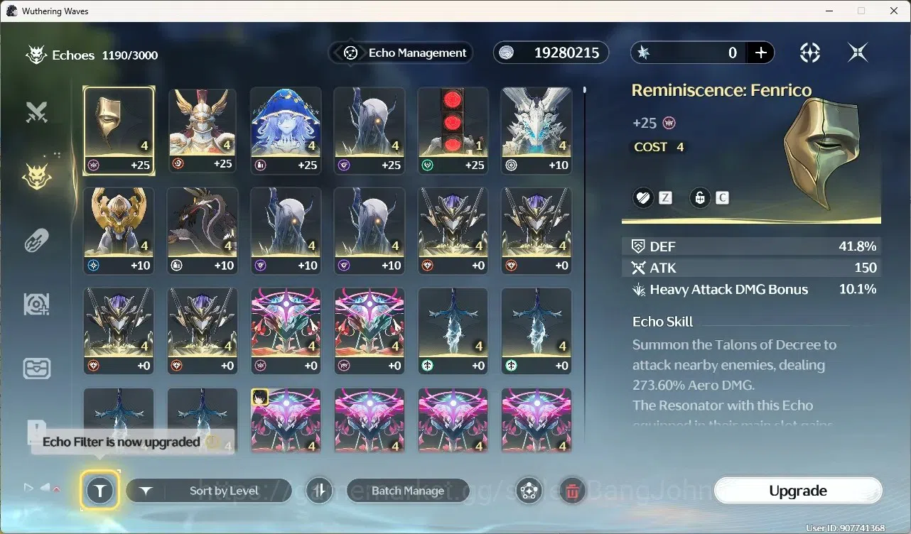 Wuthering Waves Accounts Others SEA|UL 49|Rank 5| 2 Char Limited Yangyagn:Xuanling Rc4,Rebecca | Mc Male | TakeMail WW272B 18