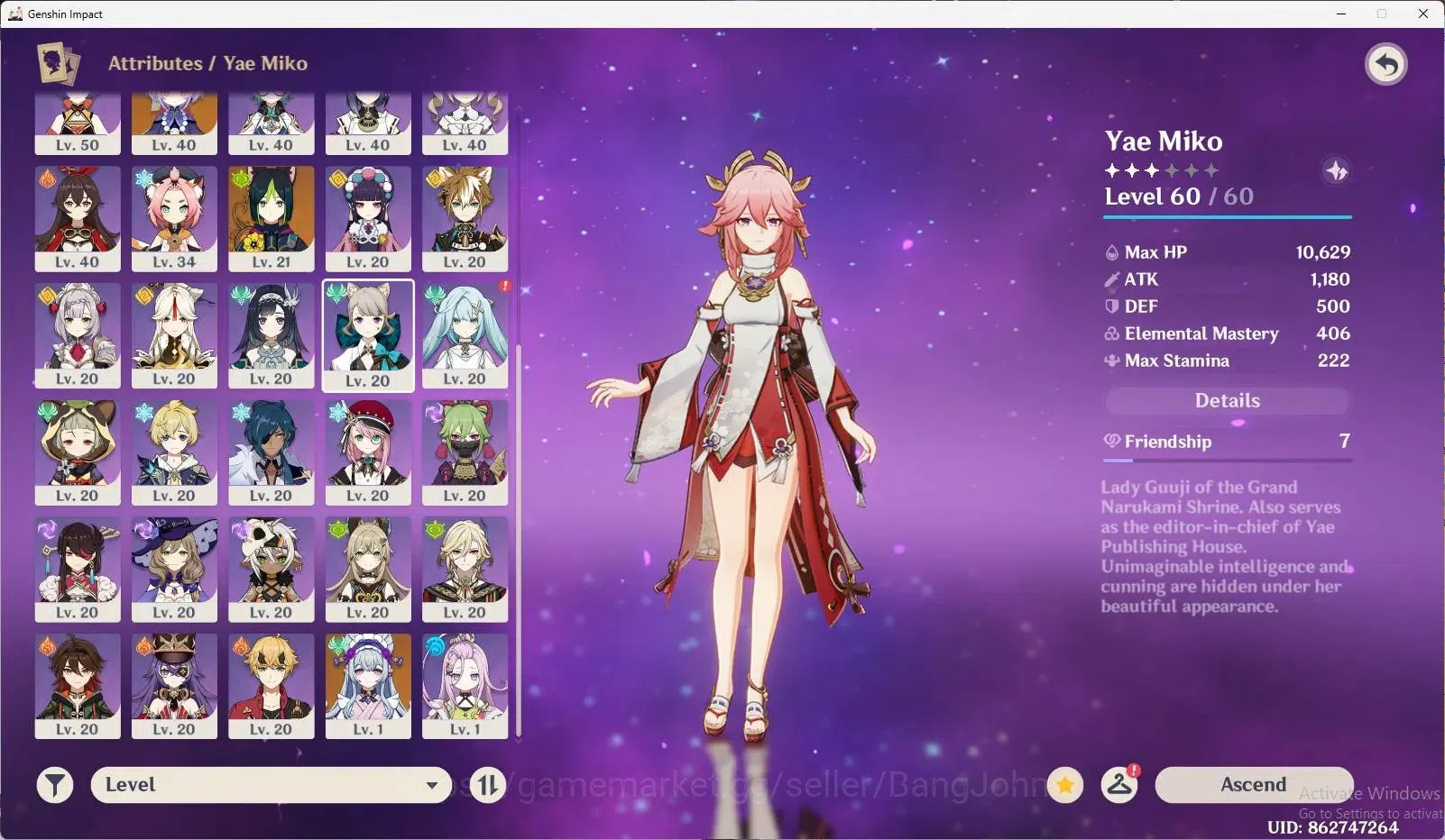 Genshin Impact Accounts ASIA | AR 45 | 6 Limited [Klee,Nahida,Durin,Yae Mi image 14