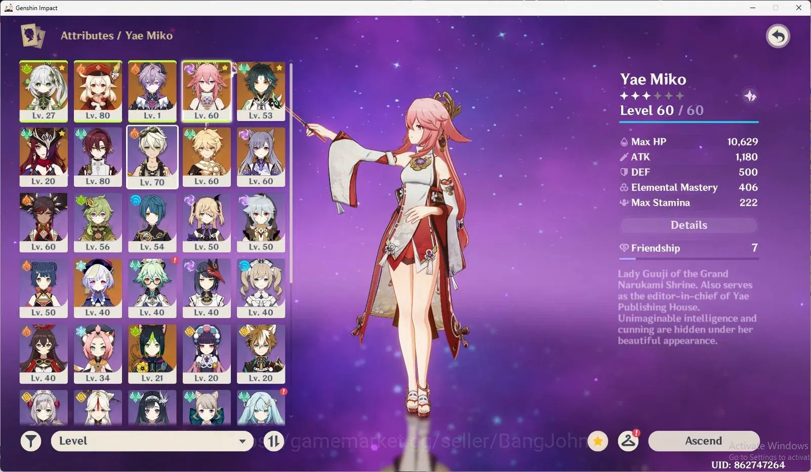 Genshin Impact Accounts ASIA | AR 45 | 6 Limited [Klee,Nahida,Durin,Yae Mi image 15