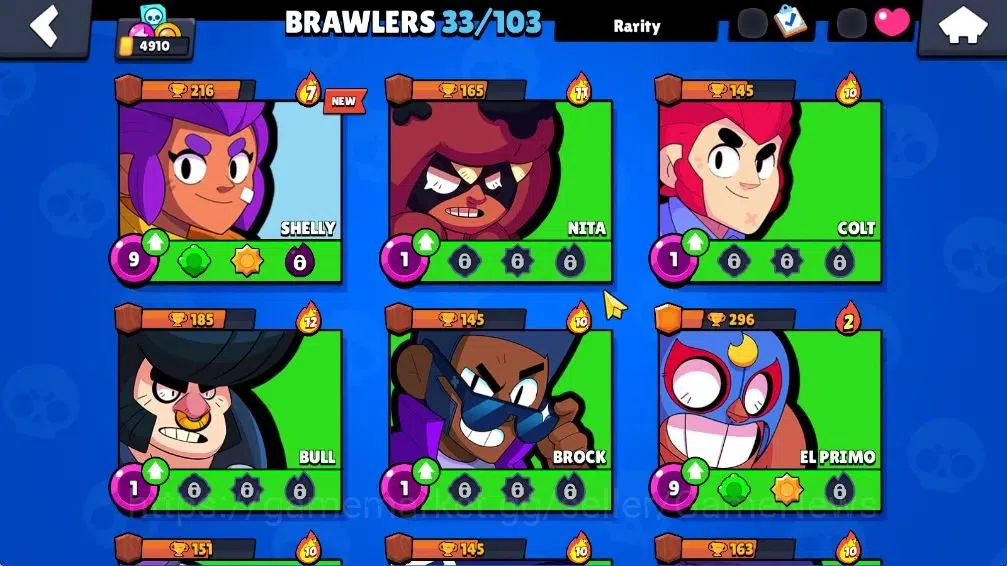Brawl Stars Accounts 4910 Trophy|33 Brawlers|10k Bling|1 Legend [Paper  image 8
