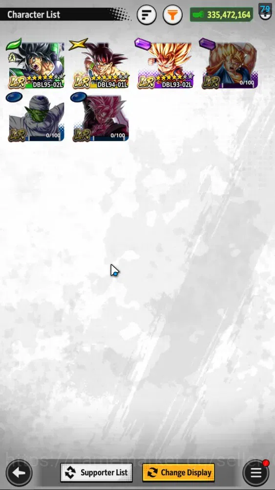 Dragon Ball Legends Accounts 335M TotalPwr|LV151|5UL+3LR+11LL|SSGSS Gogeta,Turl image 4
