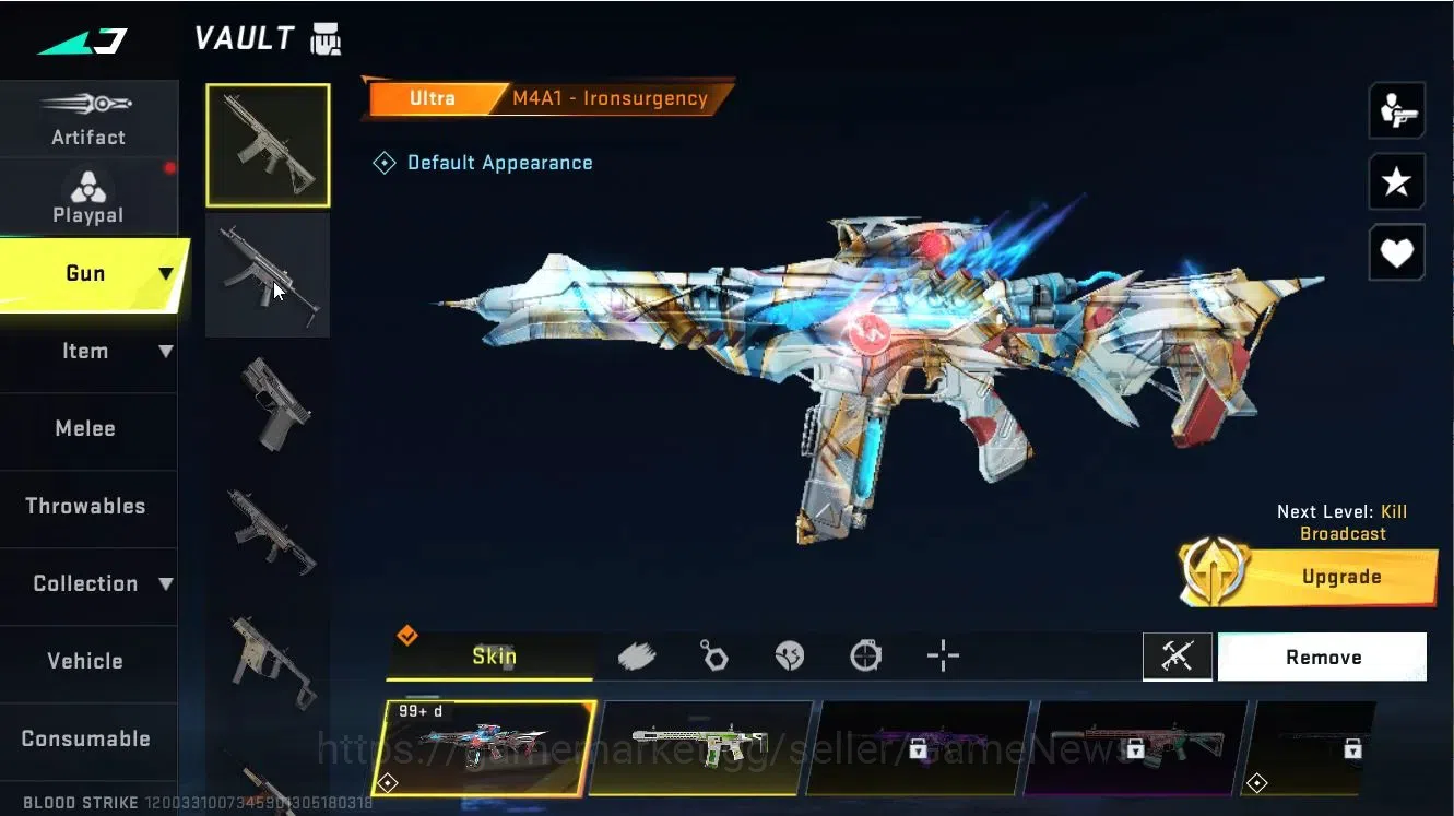 Blood Strike Accounts ASIA|ETERNAL [UZI-HolyCrown lv6-MAX]|Collab EVA [K image 17
