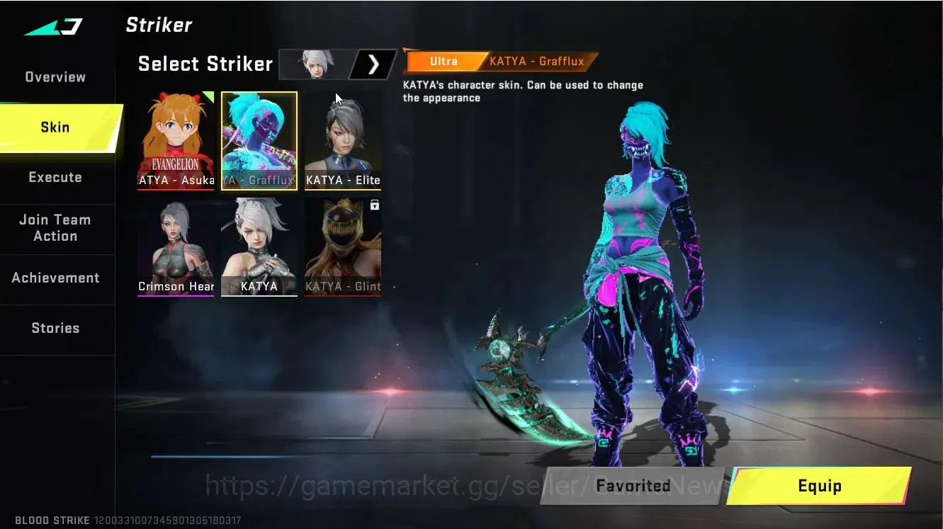 Blood Strike Accounts ASIA|ETERNAL [UZI-HolyCrown lv6-MAX]|Collab EVA [K image 5