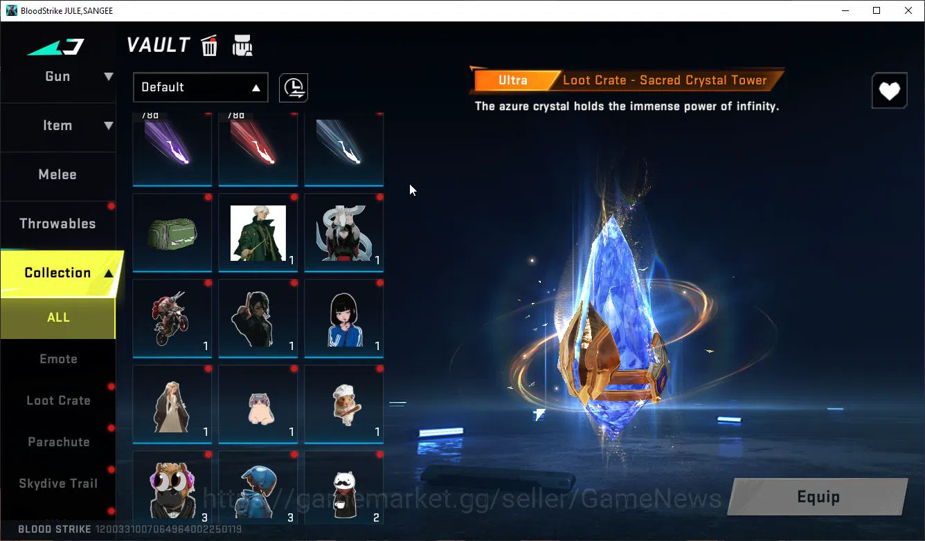 Blood Strike Accounts ASIA|1 ETERNAL MELE KATAR|6 ULTRA[Ethan,VAL,Vector image 15