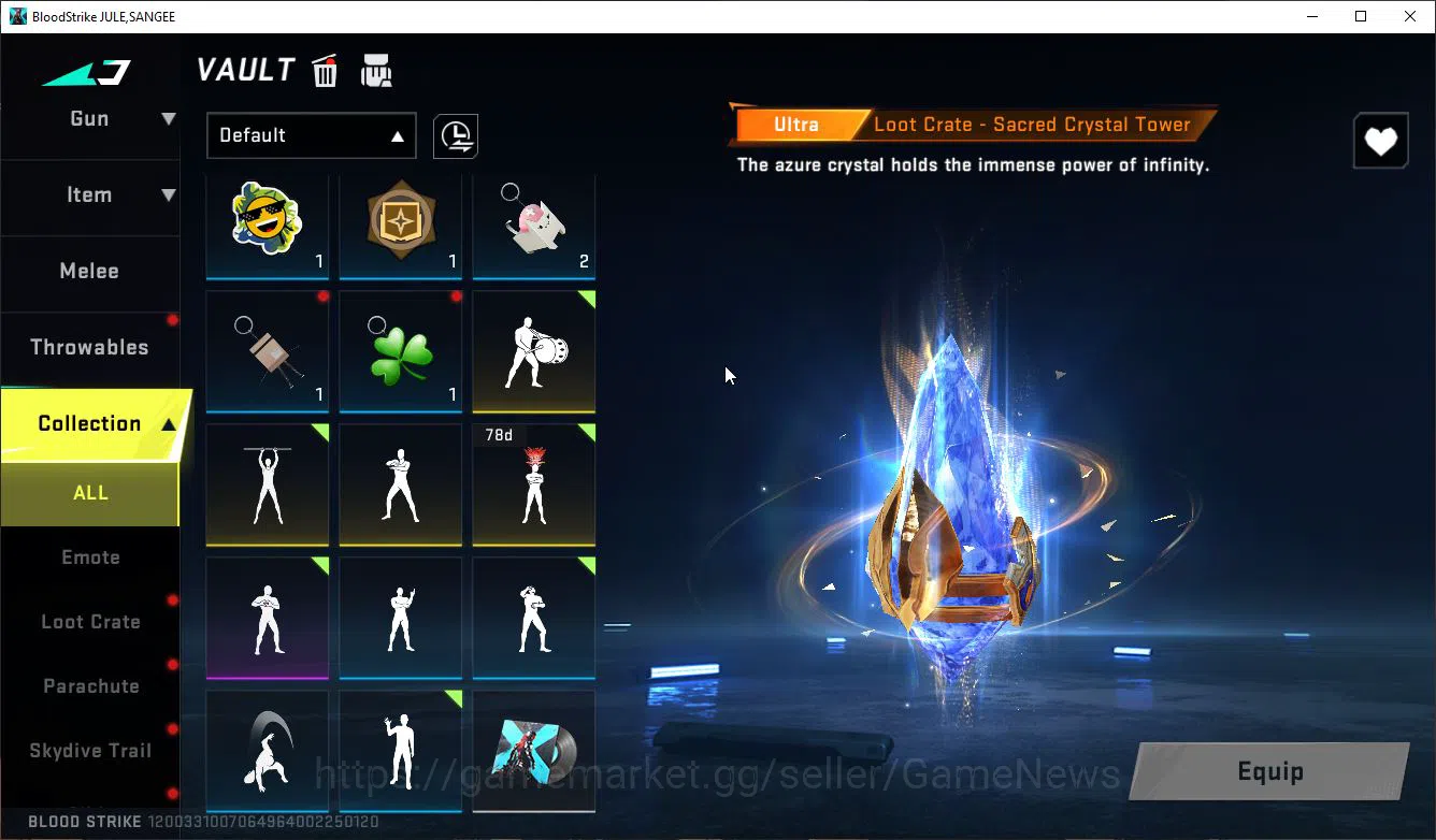 Blood Strike Accounts ASIA|1 ETERNAL MELE KATAR|6 ULTRA[Ethan,VAL,Vector image 17
