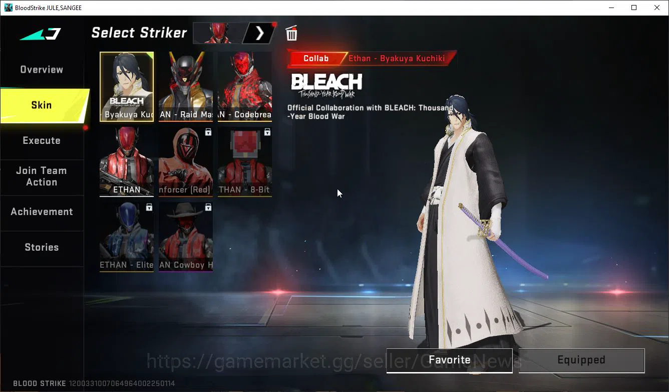 Blood Strike Accounts ASIA|1 ETERNAL MELE KATAR|6 ULTRA[Ethan,VAL,Vector image 3