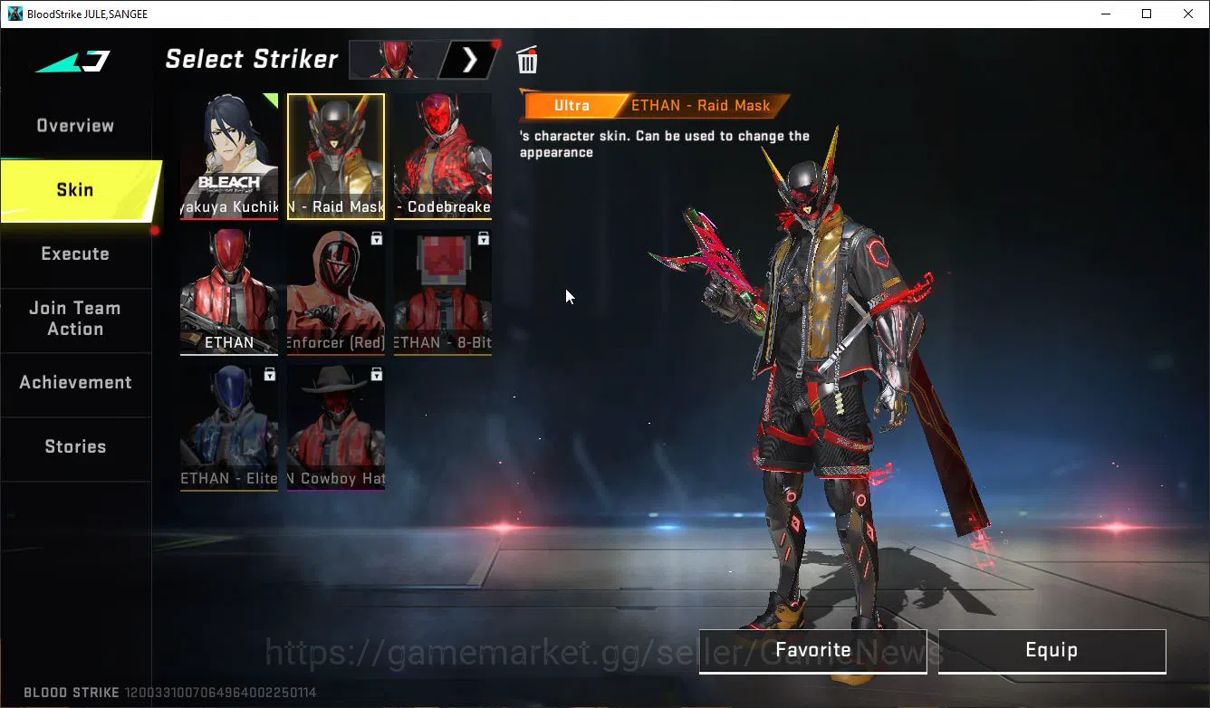 Blood Strike Accounts ASIA|1 ETERNAL MELE KATAR|6 ULTRA[Ethan,VAL,Vector image 4