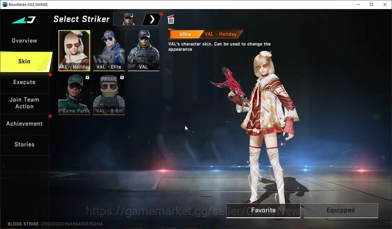 Blood Strike Accounts ASIA|1 ETERNAL MELE KATAR|6 ULTRA[Ethan,VAL,Vector image 5