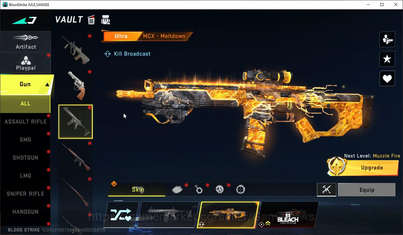 Blood Strike Accounts ASIA|1 ETERNAL MELE KATAR|6 ULTRA[Ethan,VAL,Vector image 8